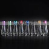 12ml Empty Bowling Shaped Stainless Steel Roller Clear Glass Roll on Deodorant Bottle for Perfume Packaging