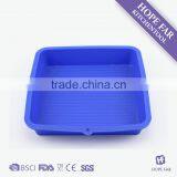 5535 Good Quality Blue Color Square Shape Silicone Cake Pan thumbnail-1