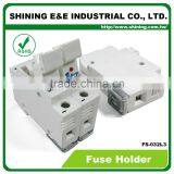 FS-032L3 Rail Mounted Cartridge Type AC DC 600V 32A Fuse Holder thumbnail-6