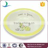 Fashional 3pcs Cute Round Ceramic Children Dinnerware thumbnail-3