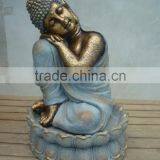 Sitting Fiberstone Buddha Staue for Wholesale thumbnail-1