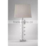 Modern Crystal Desk Lamp With Electrical Outlet thumbnail-1