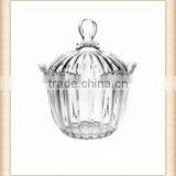 Wholesale Glass Candy Box With Lid ,Promotion Glass Sugar Bowl thumbnail-1