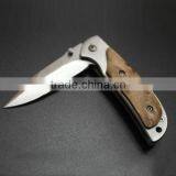 OEM Wood Handle 440C Stainless Steel Blade Multi Pocket Knives thumbnail-3