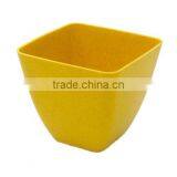 Colorful Square Bamboo Fiber Plant Pot thumbnail-1