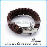 High Quality Warves Style Paracord Bracelet With Alloy Adjustable Shackle thumbnail-4