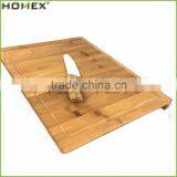 Bamboo Chopping Block Board With Groove/Food Safe Bamboo Cutting Board/Homex_FSC/BSCI Factory thumbnail-1