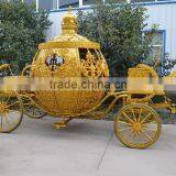 Golden Royal Wedding Car Decoration Horse Carriage Decoration Carriage(BG11-M092) thumbnail-2