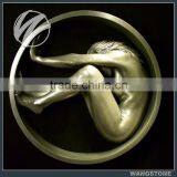 Modern Outdoor Polished Large Brass Statues thumbnail-1