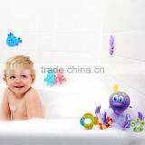 Mini Plastic Purple Octopus and Three Hula Hoops for Baby Bath Time Fun thumbnail-3