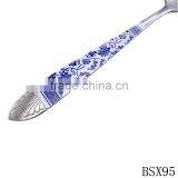 High Quality Blue and White Porcelain Stainless Steel Metel Spoon thumbnail-6