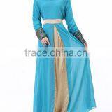 New Model Abaya in Dubai Hijab Style Embroidery Chiffon Patch Abaya thumbnail-6