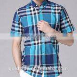 Casual Short Sleeve Shirts for Men 100% Cotton Material and Plaids Pattern Shirts Wholesale Plaid Shirts thumbnail-6