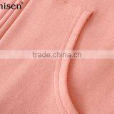 Garment Manufacturer Custom Boutique Cvc Fleece Long Sleeves With Hoodies Women's Coat thumbnail-5
