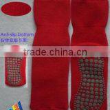 Solid Full Terry Crew Anti-slip Socks