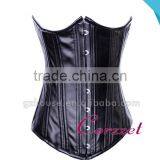 Steel Bone Underbust Black Leather Corset Bondage thumbnail-1