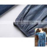 Maxnegio Cute Vintage Style Denim Knee-lenth Slim Dress thumbnail-6