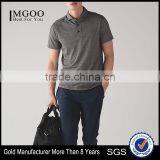 MGOO Top Quality Button Up Dri Fit Polo T Shirts Short Sleeve Fitness Men Polo Shirt thumbnail-1