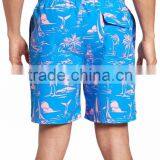 New Design Pattern Custom Print Island Scenic Swim Trunks With Lined Keen Length 100% Polyester Board Shorts thumbnail-2