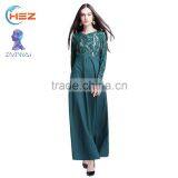 Zakiyyah 060 Professional Manufacturer Muslim night dress for sexy girls evening dress in hollow-carved design photos kaftan