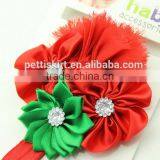 Cheap Sale Christmas Hair Accessories Girls Red Flower Pattern Headband thumbnail-3