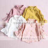 1-5 Years Wholesale 2017 New Autumn Cotton Full Sleeves Kids Girls Blouse thumbnail-1