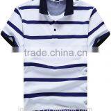 No Design Custom Plain Stripe Polo Shirt thumbnail-2
