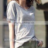 Wholesales T-shirt O-neck Simple Design for Girls thumbnail-4