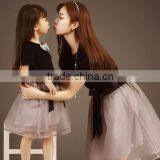 Holesale-Family Set,matching Mother Daughter Clothes Summer T-shirt With a Skirt Mom and Daughter Dress thumbnail-3