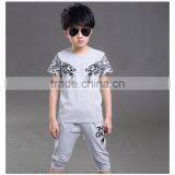 Custom Wholesale Good Quality Summer Boy t Shit Suit With Printing Dragon Children Shirt thumbnail-2