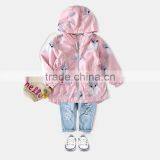 S60589B 2017 Girls Outwear Jacket Autumn Fashion Baby Girls Children Fox Print Long Sleeve Hoodie Jacket Outer Coat thumbnail-1