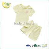 Wholesale High Quality Custom Sleeveless Baby Rompers Clothes Plain Green Soft Cotton Baby Romper Set Sale thumbnail-1