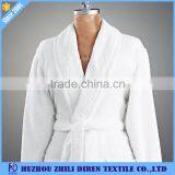 Hot Sale White 100% Cotton Terry Hotel Robe, Luxury Bath Robe thumbnail-1