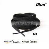 Premium 6mm Durable Plain Flat Tubular Sneaker Shoelace for Ultra Boost and More - Accept Custom thumbnail-2