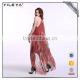 Customizable Lady Halter Dress,dress Long Red thumbnail-4