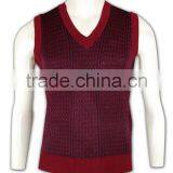 ISO9001/BSCI Manufature Good Quality Blank Unisex V-neck Cardigan Vest thumbnail-2