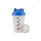 Plastic Bottle Factory Promotional Sports Measuring Drink Custom Logo Protein 400ML Shaker Cup thumbnail-1