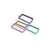 Blue / Purple Cell Phone Silicone Case, Bumper Cases For Apple IPhone OEM thumbnail-1