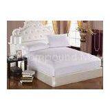 White Knit Polyurethane Mattress Cover Waterproof Hypoallergenic