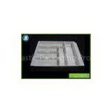 Jewelry Blister Packaging Tray , White Plastic Compartment Food Trays Container thumbnail-1