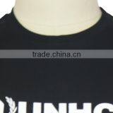 Silk Screen Printing Short Sleeve Black Scoop Neck T Shirt For Men thumbnail-5