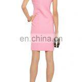 Wholesale Women Fashion Clothing Textured Cheap Sexy Pink Bandage Jersey Mini Dress thumbnail-4