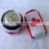 Colorful Wholesale Folding Freezable BBQ Collapsible Printed Summit 330ml 12oz Neoprene SBR Rubber Foam Beer Can Holder