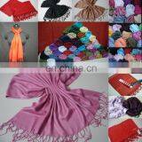 Promotion 100% Viscose Woven Shawls in Customize Colors