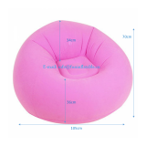 inflatable flocked lazy sofa chair