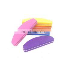 5Pcs Mix Color Nail File Sponge Vijlen Nails Sanding Buffer 100/180 Grit Mini Nail Files Set Manicure Tool Moon Shape thumbnail-2