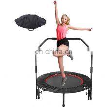 Mini Fitness Trampolines Sales WIth Handle Manufactures Home Indoor Gym Small Fitness Trampoline