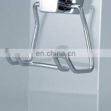 Powerful Vacuum Suction Cup Double Hooks Holder for Towel Robe and Loofah-Steel Double Hook for Bathroom and Kitchen Chrome thumbnail-4