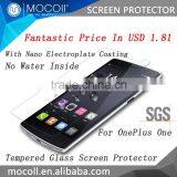 Latest Chinese prodcut MOCOll Brand universal anti shock for oneplus one 2.5D tempered glass screen protector