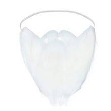Bulk Santa Claus Fake Beards - White Fluffy for Christmas Party Costume Decor thumbnail-4